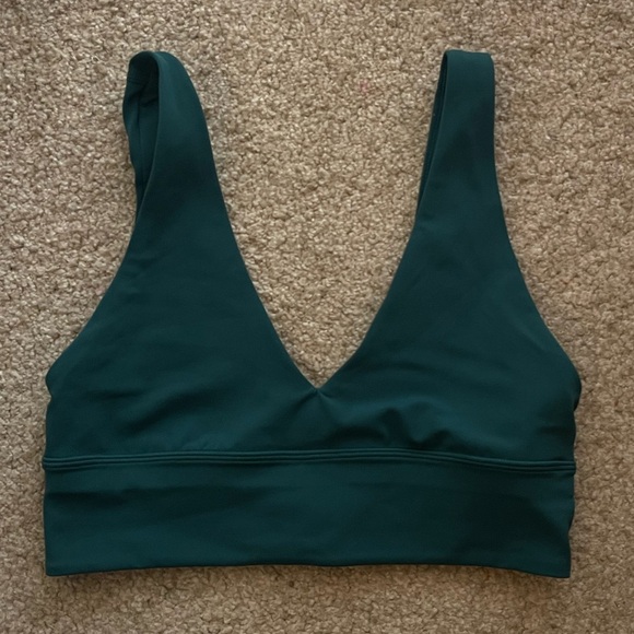 Lululemon Align V-Neck Bra (Light Support, A/B Cup) in Storm Teal - Picture 4 of 8